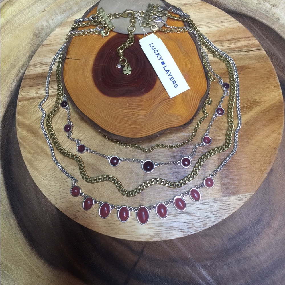 LUCKY BRAND SEMI PRECIOUS NECKLACE